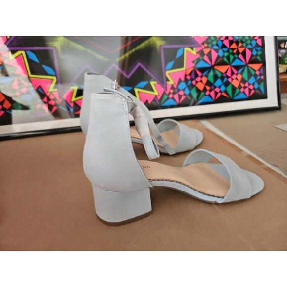 WOMENS London Fog LFW-NIKKI baby blue micro heel Size 8 M, cute - #00t - Picture 10 of 13